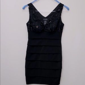 Black cocktail dress